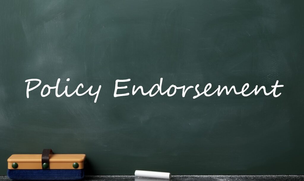 policy endorsement